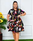 Skater Dress ya Wanawake ya Classic - 1