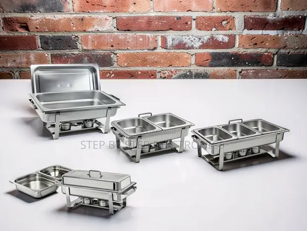 Chafing Dish Tatu ya Lita 11 ya Chuma cha Kutumika - 1