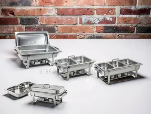 Chafing Dish Tatu ya Lita 11 ya Chuma cha Kutumika