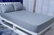 Fitted Cotton Bedsheet Set with 2 Pillowcases - 2
