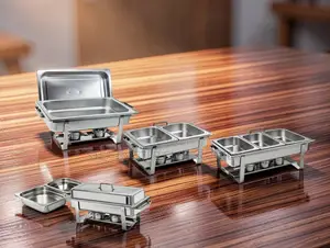 11L Stainless Steel Triple Chafing Dish