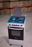 3 Gas + 1 Electric Plate White Standing Cooker with Electric Oven - 2