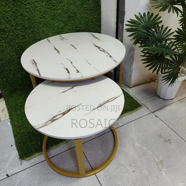 MDF Coffee Table - Round, Brand New - 1