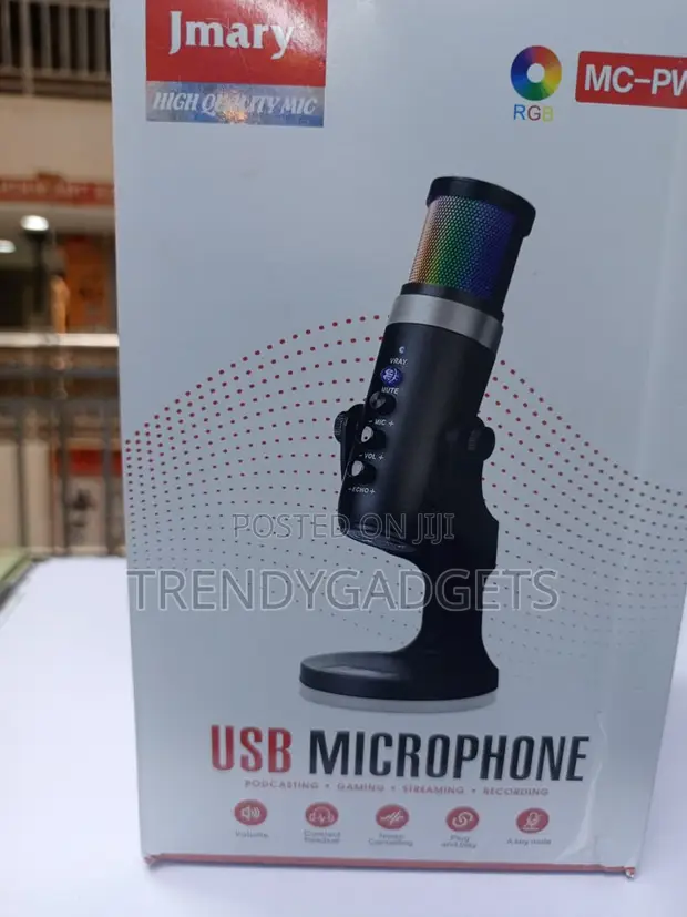 Jmary MC-PW9 RGB USB Condenser Microphone - 1
