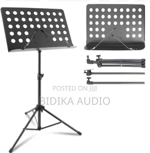 Adjustable Folding Sheet Music Stand - Black