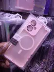 Kava Nyeupe ya Manyetiki ya Kioo kwa Xiaomi Redmi 13C - 2