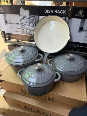 7-Piece Enamel Cast Iron Cookware Set