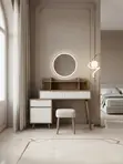 Brown Modern Elegant Sparkle Dressing Vanity - 2