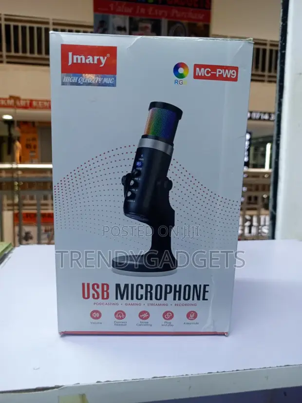 Jmary MC-PW9 RGB USB Condenser Microphone - 1