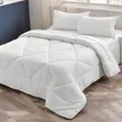 White Satin Striped Duvet Sets - 2