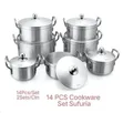 Original Tornado 14-Piece Stainless Aluminum Cookware Set - 2