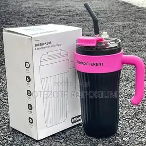 Think Different Thermocup 1080ml with Metal Straw