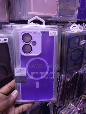 Translucent MagSafe Purple Case for Xiaomi Redmi 13C