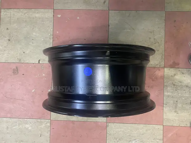 15-Inch Black Steel Wheel Rim (4 Holes) - 1