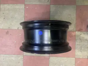 15-Inch Black Steel Wheel Rim (4 Holes)