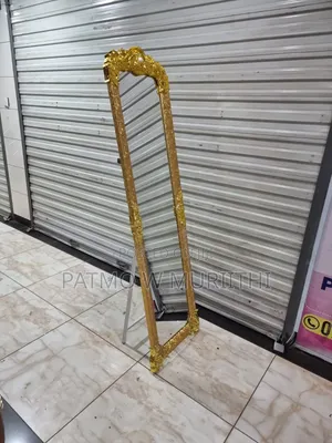 Kioo cha Kuvaa cha Urefu Kamili 165x45cm chenye Msingi wa Dhahabu