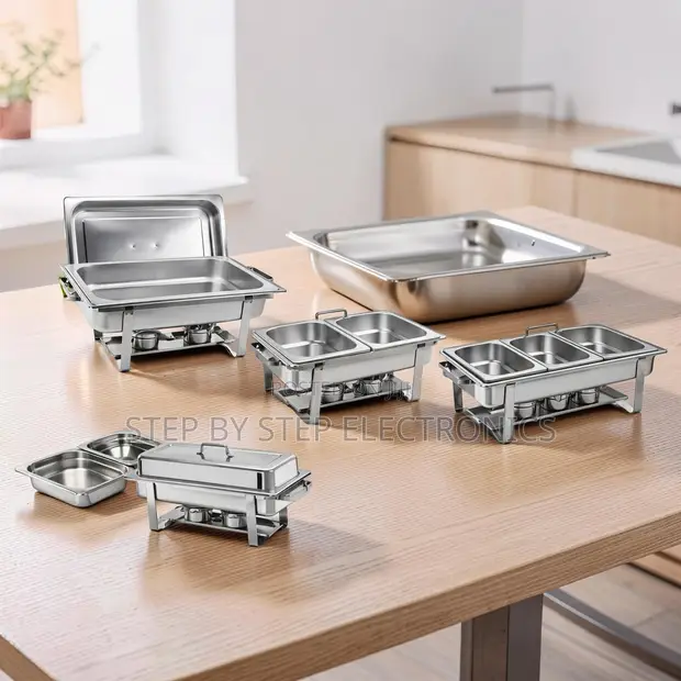 Chafing Dish Tatu ya Lita 11 ya Chuma cha Kutumika - 1