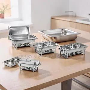 Chafing Dish Tatu ya Lita 11 ya Chuma cha Kutumika
