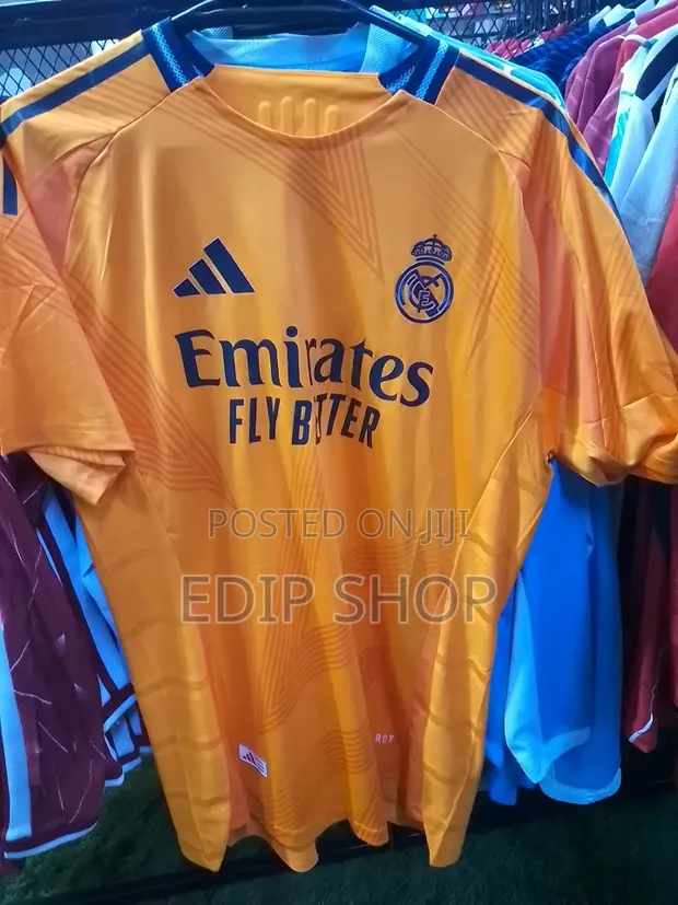 Real Madrid Orange New Season Jersey - 1