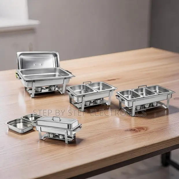 11L Stainless Steel Triple Chafing Dish - 1
