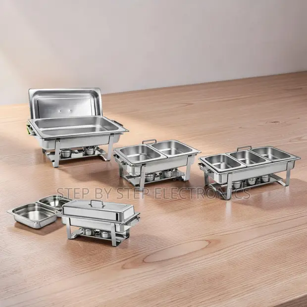 11L Stainless Steel Triple Chafing Dish - 1