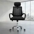 Modern Fabric Office Chair with Mesh Headrest - 3