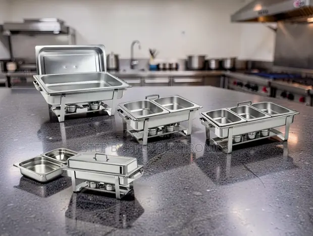 Triple Chafing Dish ya Lita 11 ya Stainless Steel - 1