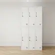 6-Drawer Ventilated Metal Locker Cabinet with Key Lock - 3