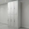 6-Drawer Ventilated Metal Locker Cabinet with Key Lock - 4