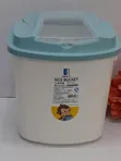 Plastic Cereal & Rice Bucket with Wheels (5kg) - 1
