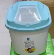 Plastic Cereal & Rice Bucket with Wheels (5kg) - 2