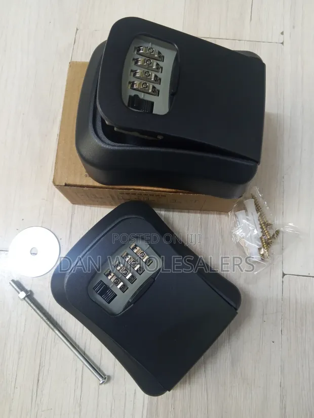 Password Secured Metallic Key Lock Box - 1