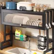 Over-the-Sink Dish Rack with Cover - 85cm - 1