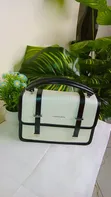 Vintage Inspired Structured Satchel Handbag - 3