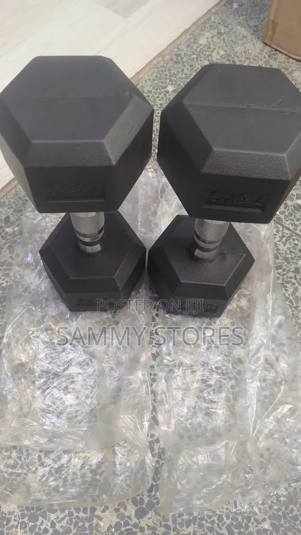 Set ya Dumbbell za Hex 7.5KG kwa Mafunzo ya Nguvu - 1