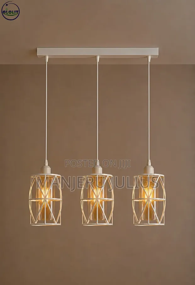 Triple Straight-Bar Pendant Light - 1