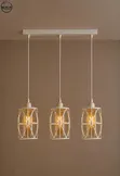 Triple Straight-Bar Pendant Light - 1