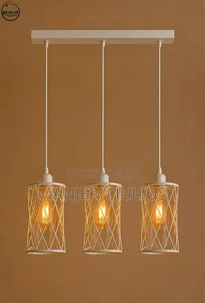 Triple Straight-Bar Pendant Light