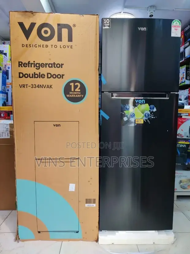 Von Double Door Refrigerator 334L Frost Free - 1