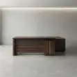 Ofisi ya Kisasa ya Brown ya L-Extension ya Ofisi (1.6m) - 3