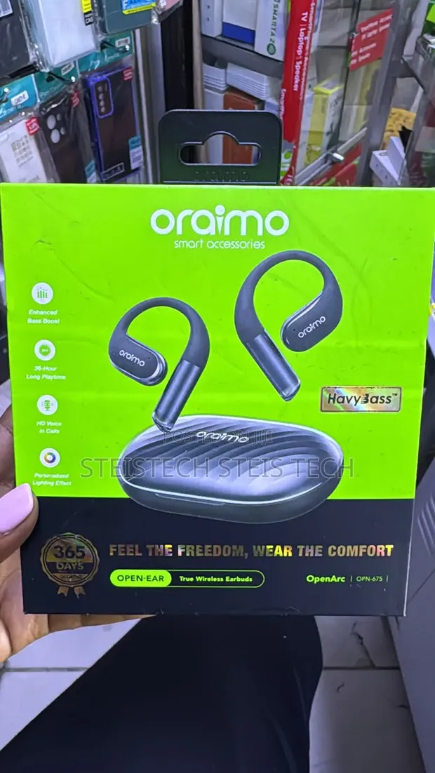 Oraimo OpenArc OPN-675 Wireless Earbuds - Black - 1