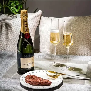6pcs Vioo vya Champagne vya Kifahari vya Crystal