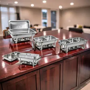 Premium 11L Stainless Steel Triple Chafing Dish Set