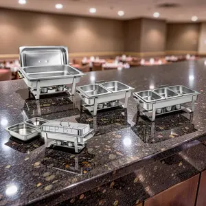Chafing Dish Tatu ya Lita 11 ya Chuma cha Kutumika