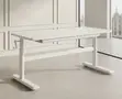 1.2m White Manual Adjustable Ergonomic Office Desk - 3