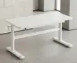 1.2m White Manual Adjustable Ergonomic Office Desk - 4