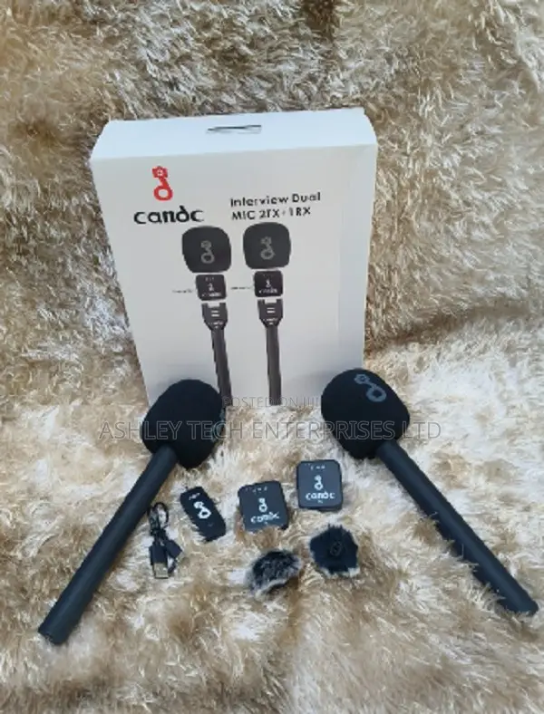 C&C Interview Dual Wireless Microphone Pro Audio Kit - 1