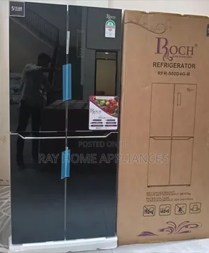 Brand New Roch 421 Litres Glass Four Door Refrigerator