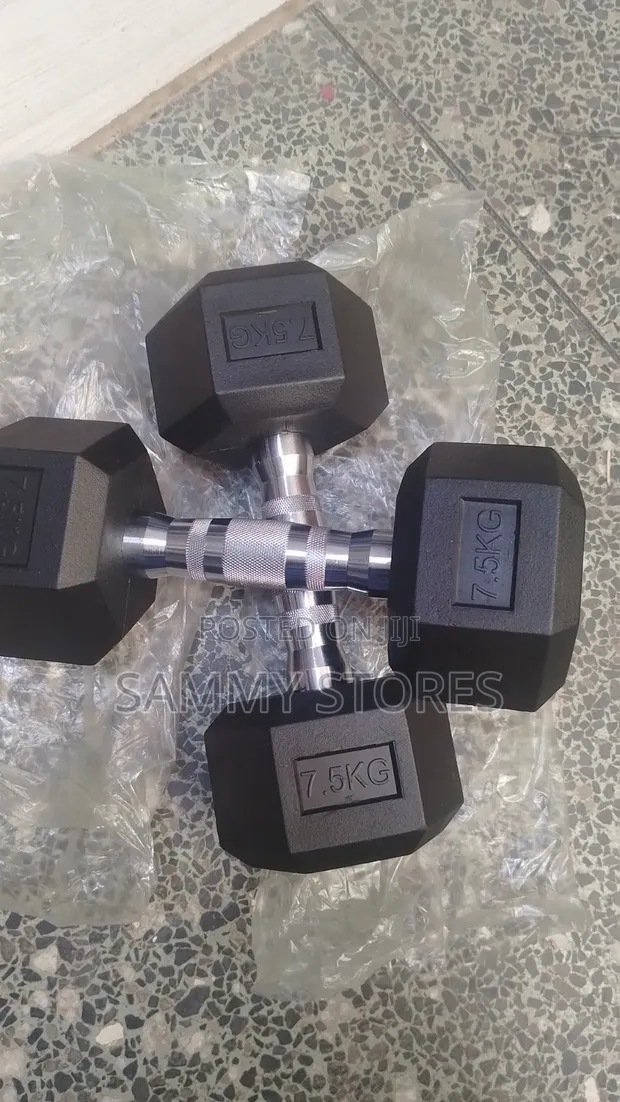 Bodyfit Hex Dumbbells 7.5KG Jozi - Mpya Kabisa - 1