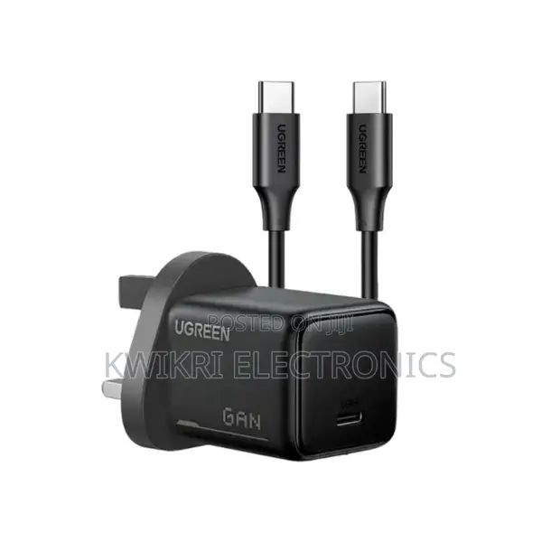 Ugreen 25W USB-C GaN Fast Charger Set (UK Plug) - 1